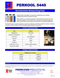 Perkins Perkool 5440 Data Sheet